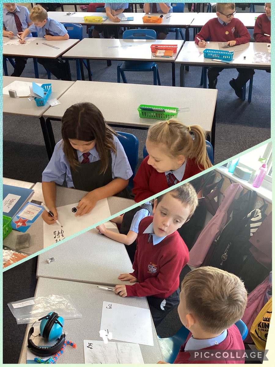 This morning in Maths, we were learning to compare numbers to 1,000. The children enjoyed playing a game where they had to roll dice with their partner to make a 3 digit number. Then, the partner who got the greater number won a point. ➕🟰🧮