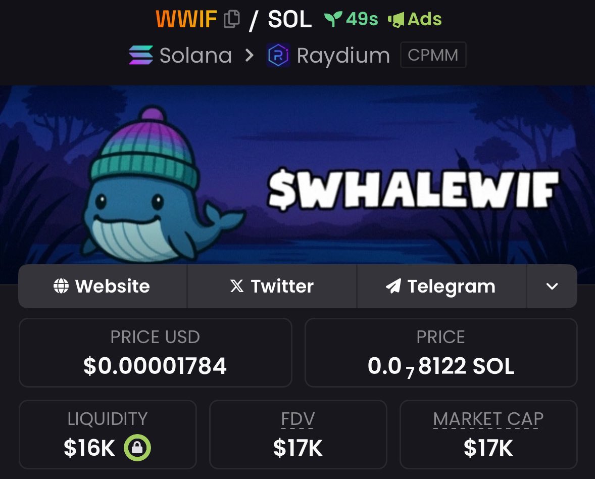 ByceRaymon61627's tweet photo. π $WWIF entry $17K β flying $231K βοΈ
Fast profits leave no seat empty π
π© DM TG to board the next jet.
#Crypto #Solana #MoonAlpha #GemCalls #BTC #ETH https://t.co/zwFOpzmQyt