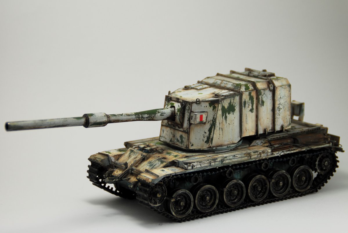 3年くらい戦車作ってなくて初心者同然なのでうまく作ろうという気負いもなくジャブジャブ汚しました。気楽でいいです 