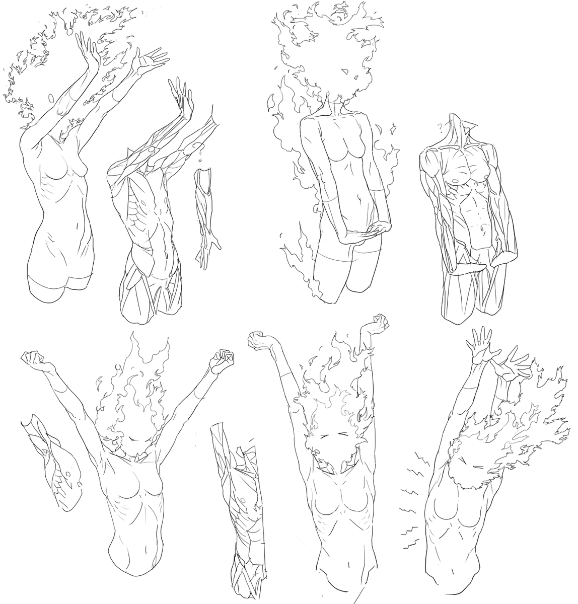 上半身練習ラクガキ…