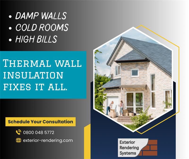 renderingsystem's tweet image. Damp walls? Cold rooms? Rising bills?
Thermal wall insulation solves ALL of these problems in one go.
📷 Stops heat escaping
📷 Protects against damp
📷 Cuts energy costs
📷 Smart solution. Lasting results.

Visit : exterior-rendering.com

#WarmHomeSolutions #WallInsulationUK