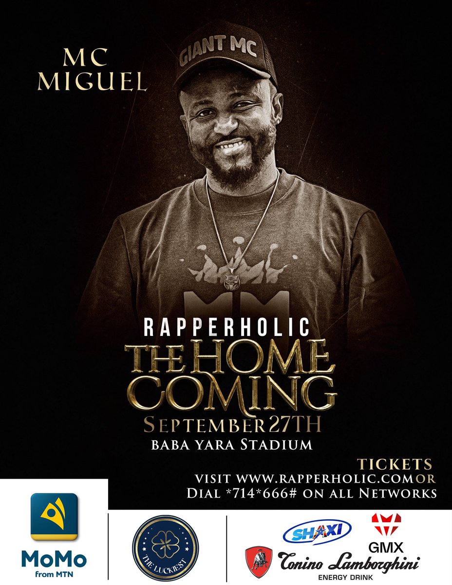 Kumasi See You This Weekend At Baba Yara Sports Stadium For @rapperholicconcert The Home Coming🎤👑