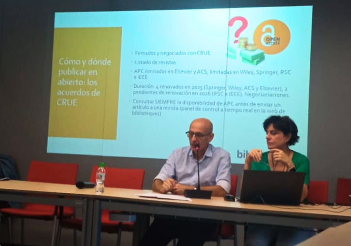 #BiblioCiènciesUV Sessió sobre publicació en accés obert per a investigadors/es de <a href="/etseuv/">ETSEUV</a>, on van descobrir els acords transformatius i com publicar amb descomptes o amb cobertura del 100%. #OpenAccess #UVCiència
 ir.uv.es/q6eADMd