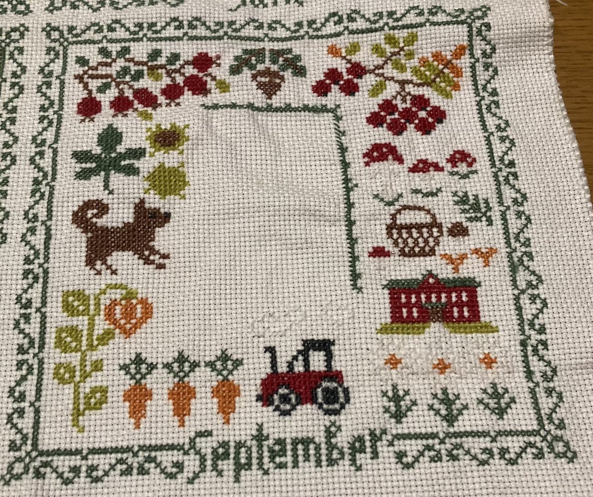 2025owlforest embroidery SAL
TWELVE MONTHS
9.September            8日目   

 #of_twelve_months_SAL
#クロスステッチ