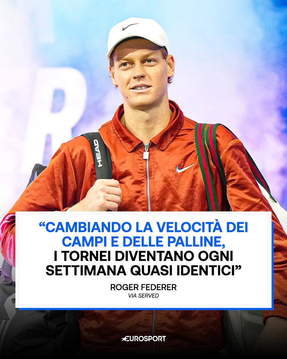 danielecuzzo's tweet photo. Un Federer polemico? 🐍

La leggenda del tennis, ai microfoni del podcast di Andy Roddick, ha aperto una discussione sulle superfici dei campi dei tornei. 🎾

#tennis #federer #alcaraz #sinner https://t.co/OBJNx1mHXk