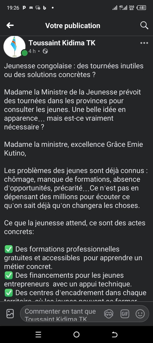 ToussaintKidima's tweet photo. @mbuyiclaude12 @FelixUdps @fatshi13 @DeniseNyakeru @Presidence_RDC @PrimatureRDC @SpecialeYelu @CnjRDC @GraceKutino @jeunesseEP_RDC https://t.co/E2UIUOrCNJ