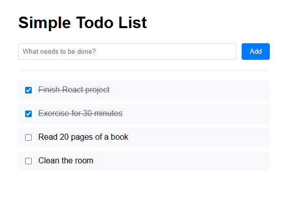 RJCodeFusion's tweet image. I just built a simple React Todo List ✅
✨ Add new todos through an input field
✔️ Mark todos as completed
📋 View all todos in a list
🙌 Shows a friendly message when no todos exist