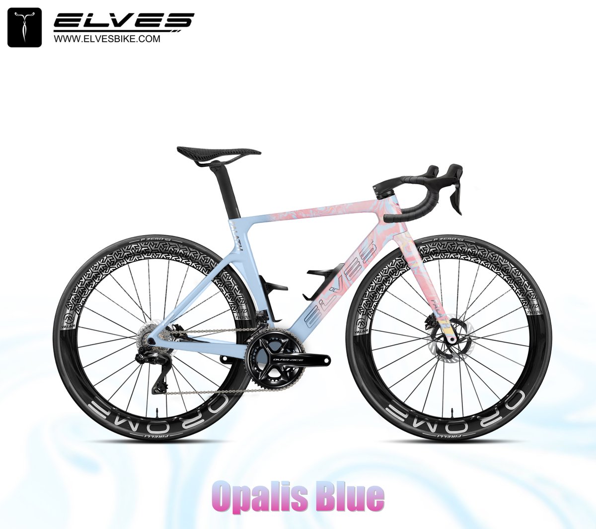 ELVES ロードバイクフレーム カーボン 青・ピンク　軽量 ELVES ロードバイクフレーム カーボン 青・ピンク 軽量 エルヴス