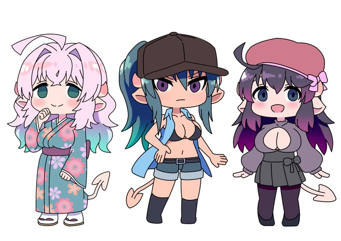 うちの子のデフォルメ化に挑戦してみた
#間宮山OC 