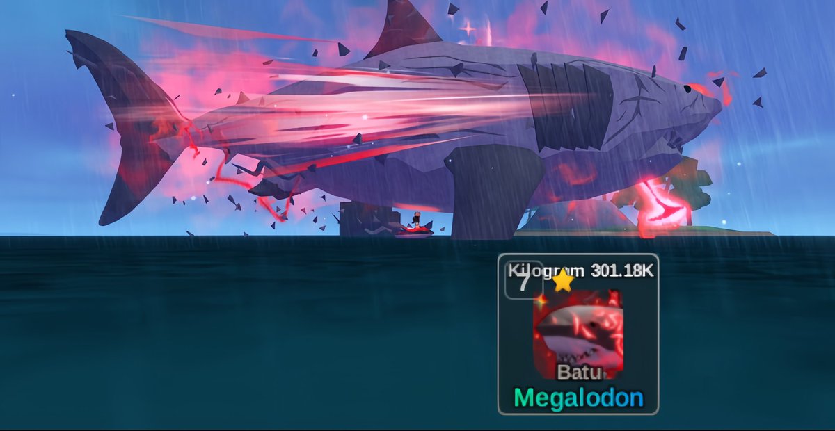 WTS 
1M Coin Via Mitos 20k (stock sisa 1M)
Lightning Megalodon (Harting PM)
Stone Megalodon (Harting PM)
Ghost Shark (normal) 5k
Big Ghost Shark 7k
Big Galaxy Ghost Shark (harting pm)
Blob Shark 3.5k

Testi FB : Reyhan Stein