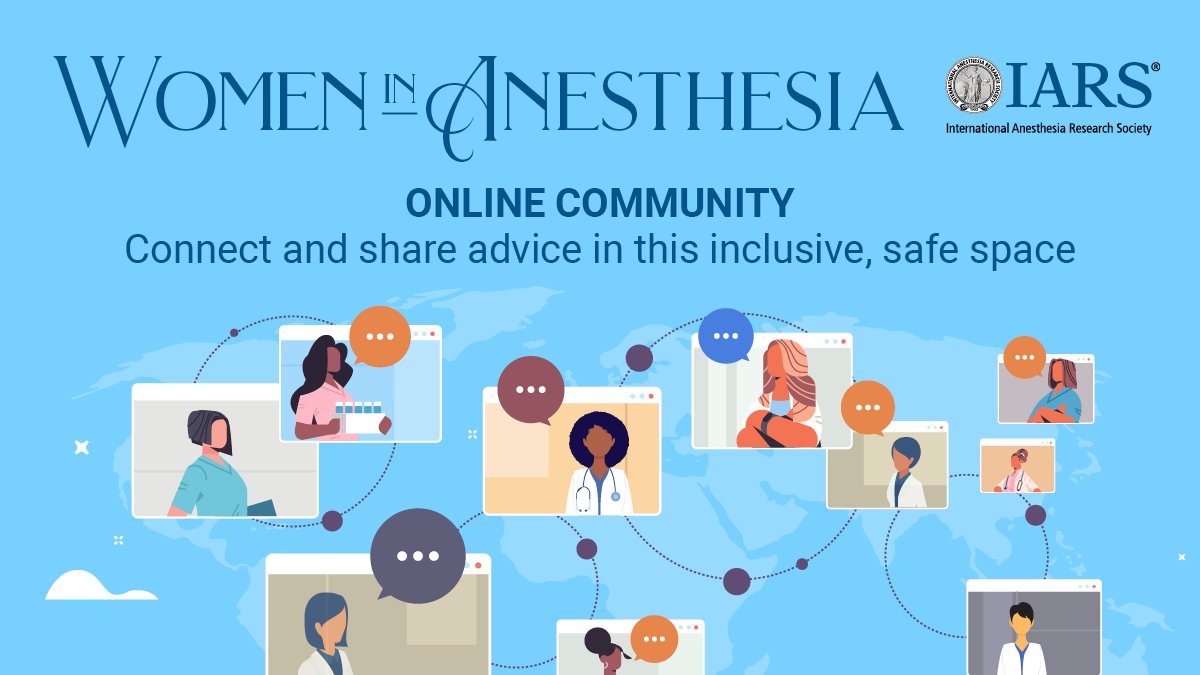 iars360's tweet photo. Join the Women in Anesthesia Online Community for advocacy and mentorship! Join today: https://t.co/zeP3IRoMEv #WomenInMedicineMonth #WomenInAnesthesia #Anesthesiology #MedicalMentorship #LeadershipInMedicine #IARS @IARS_Journals @openanesthesia @eSASAnesthesia @womenMDinanesth https://t.co/ckLpBcDNq2