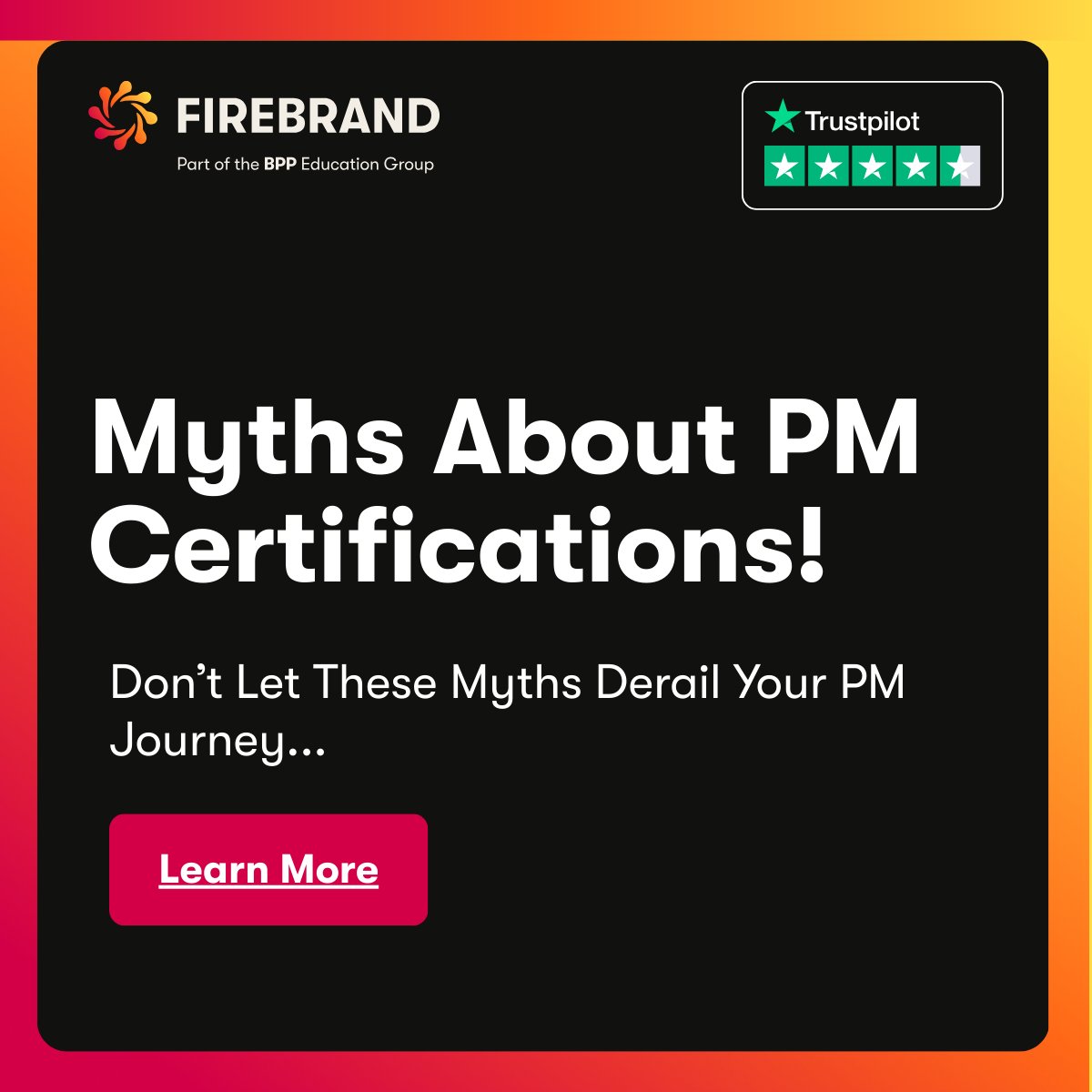 BeAFirebrand's tweet image. PM certifications aren’t just for managers, they’re for anyone looking to pivot, or level up!
❌ Myth: PM certifications are only for managers.
✅ Fact: They’re for all, even beginners!
Learn More firebrand.training/uk
#PMFacts #MythBusting #CareerGrowth #ProjectManagement