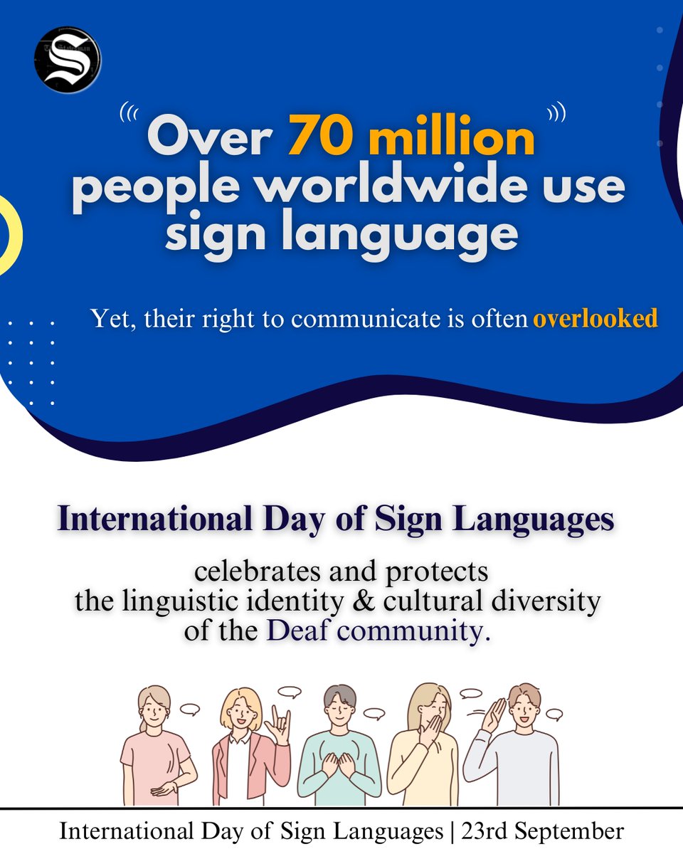 TheStatesmanLtd's tweet image. On this International Day of Sign Languages, let’s celebrate every hand that tells a story and every gesture that carries a voice.   

#InternationalDayOfSignLanguages #SignLanguage #HandsThatSpeak #CelebrateSignLanguage #VisualVoices #UnityInDiversity #TheStatesman  
(1/3)
