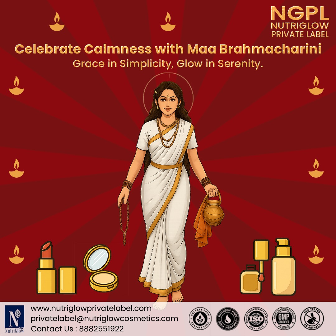 CosmeticsL26469's tweet image. 🌸 Celebrate calmness with Maa Brahmacharini’s grace 🌸 This Navratri, let your skincare reflect simplicity, serenity &amp;amp; strength. ✨

#ThirdPartyCosmetics #PrivateLabelCosmetics #NavratriGlow #MaaBrahmacharini #NavratriBeauty #SkincareManufacturing #CosmeticBusiness