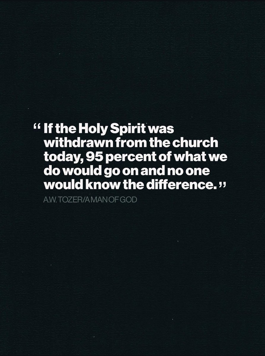 #HolySpirit #Tozer