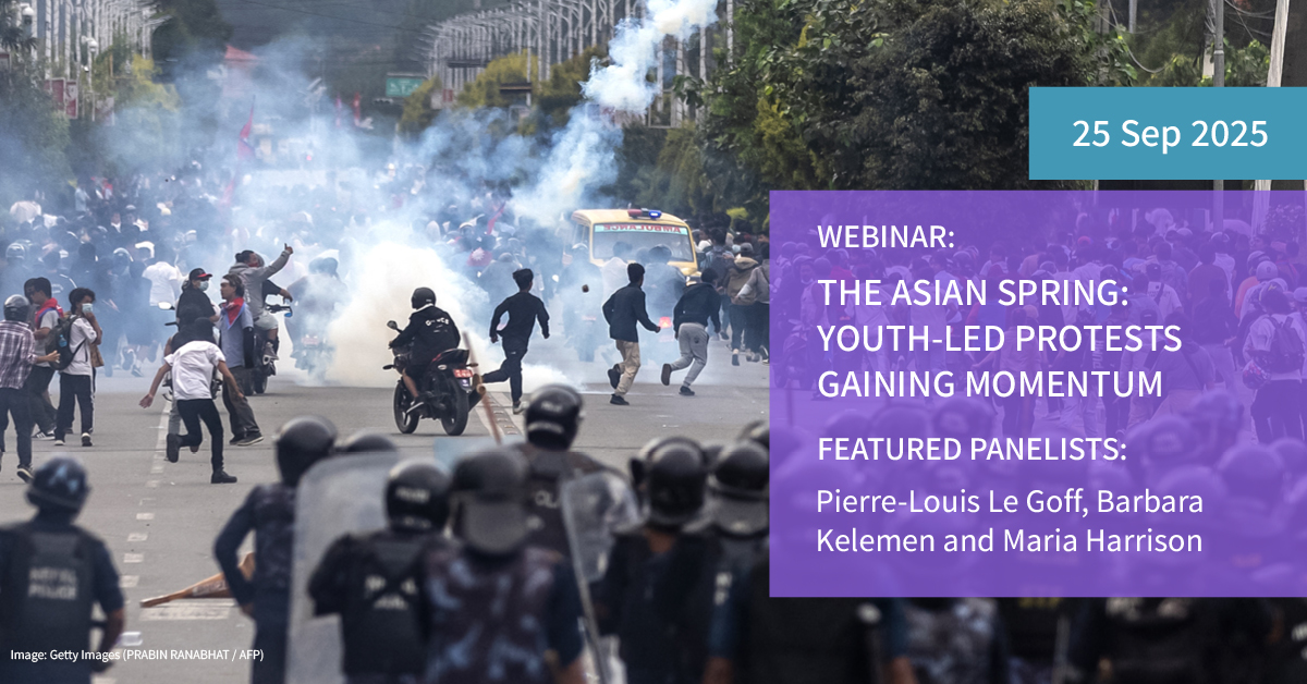 dragonfly_int's tweet image. Discover the trends driving youth-led protests across South and Southeast #Asia and what they mean for stability in the region. Reserve your spot for our in-depth briefing here: bit.ly/3VqYxVI

#PoliticalRisk #SecurityRisk #SecurityIntelligence