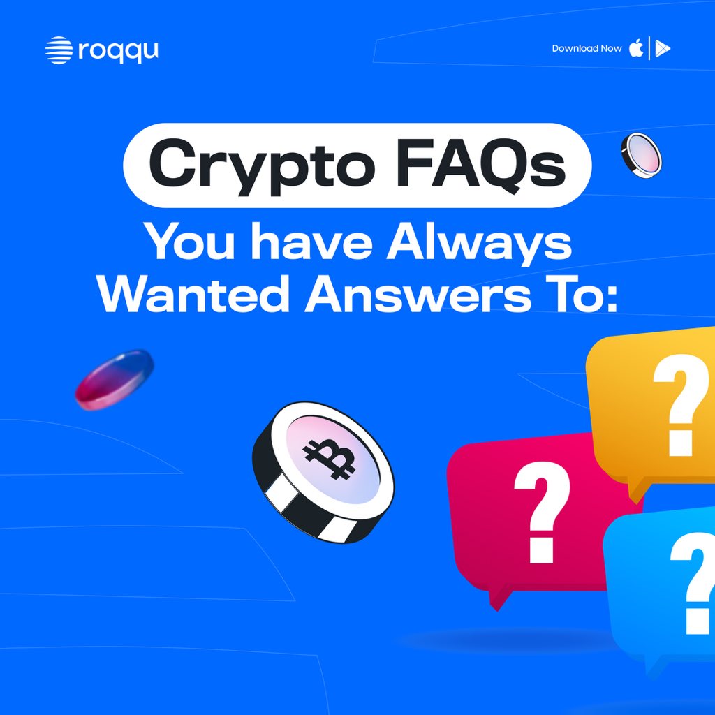 roqqupay's tweet image. Scroll through, learn something new

… And if your question isn’t there, please ask us in the comments.

We’ve got you! ✌️

#LimitlessWithCrypto #RoqquIt #CryptoMadeEasy #CryptoTips