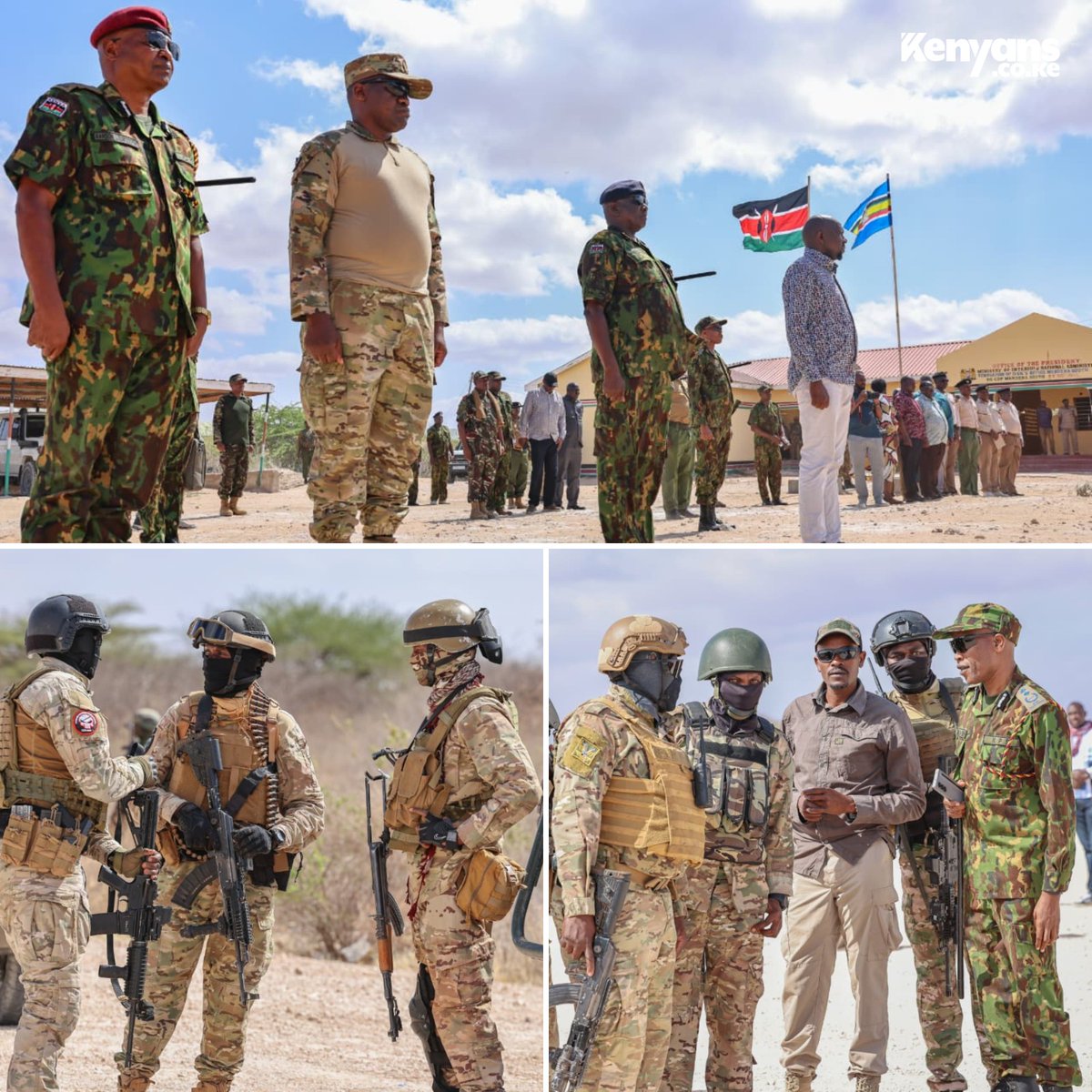 CheruiJ's tweet photo. CS Murkomen accompanied by heavy security during his Jukwaa la Usalama tour of Mandera County https://t.co/RUxRU0j3EW