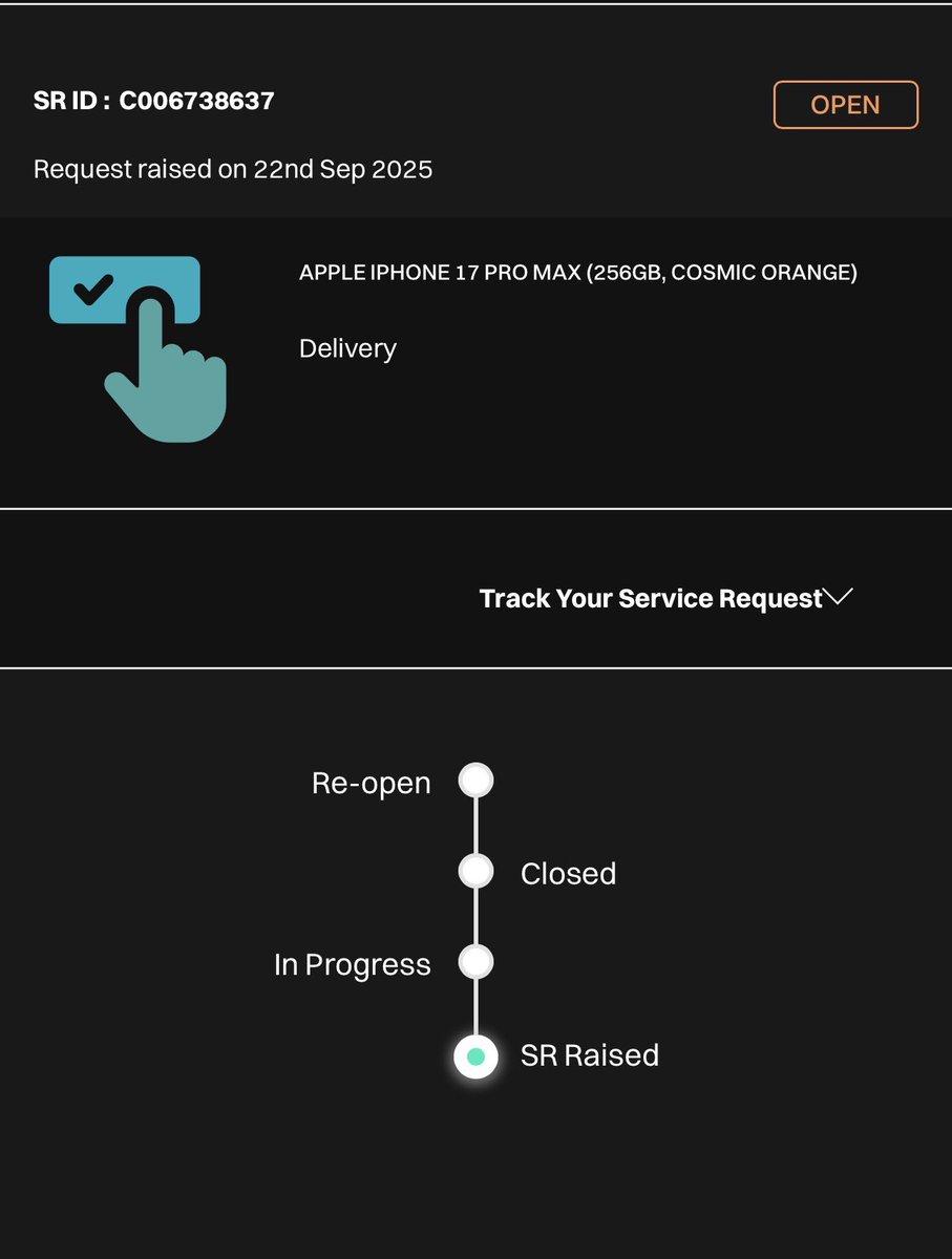 sstiwari's tweet photo. To prioritise indian firm I placed order for iPhone 17 Pro max on Croma and cancelled my Apple India order(pick was on 20th Sept). Croma marked order as packed on 19th with delivery on 22nd. But no further update. Customer care is clueless. @CromaSupport @cromaretail @_WiseRoy_ https://t.co/LvAHMZapmH