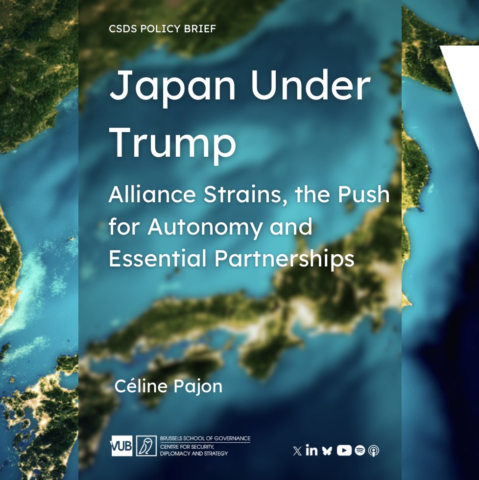 💬 "The concept of strategic autonomy is gaining traction in Japan, especially in economic and diplomatic domains, though full military independence remains constrained by legal, political and logistical limits", writes Céline Pajon for CSDS.

Read
csds.vub.be/publication/ja…