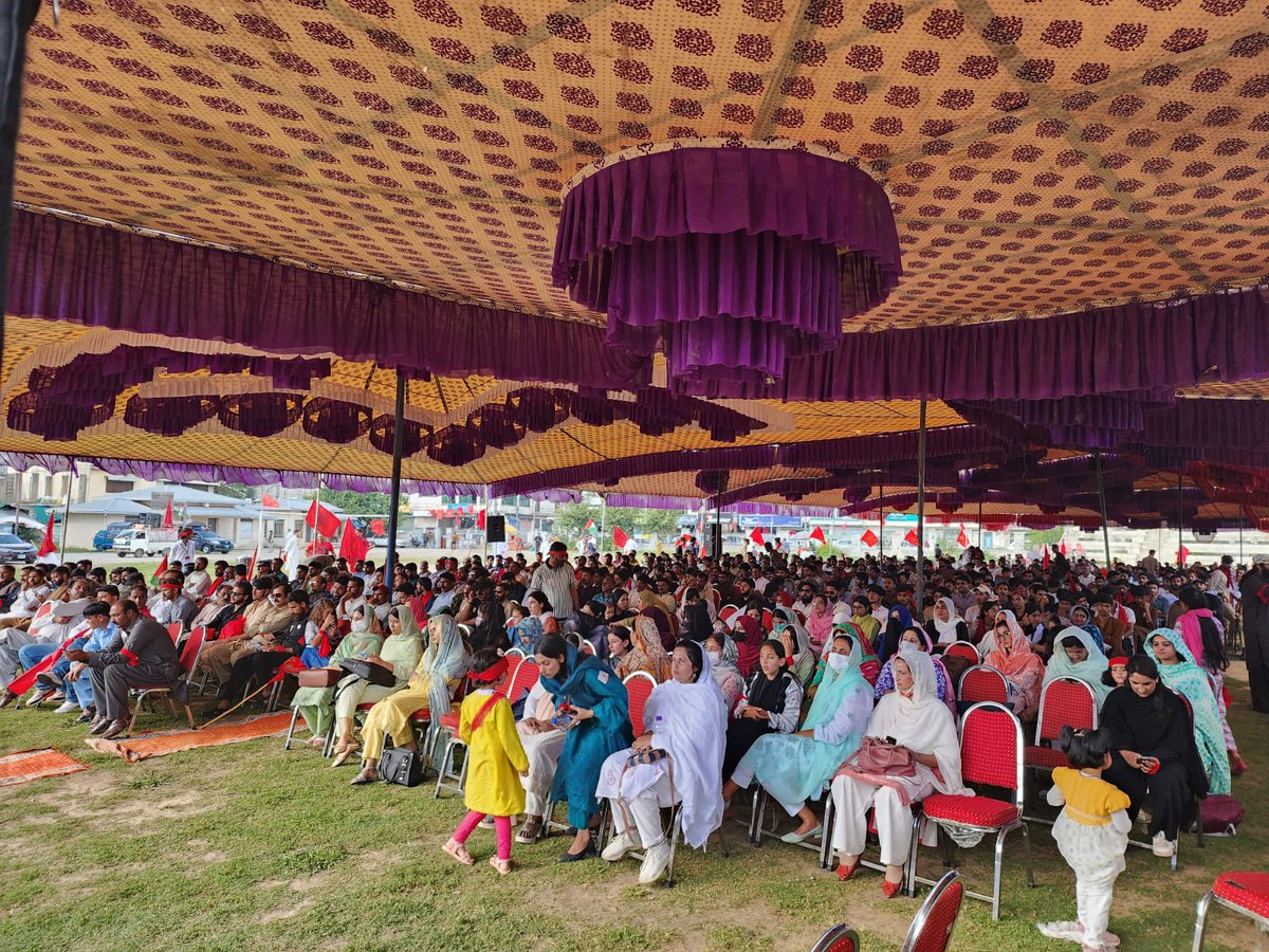 JKNSF #Intefada_Jammu_Kashmir_Convention was held at Sabir Shaheed Stadium Rawalakot.