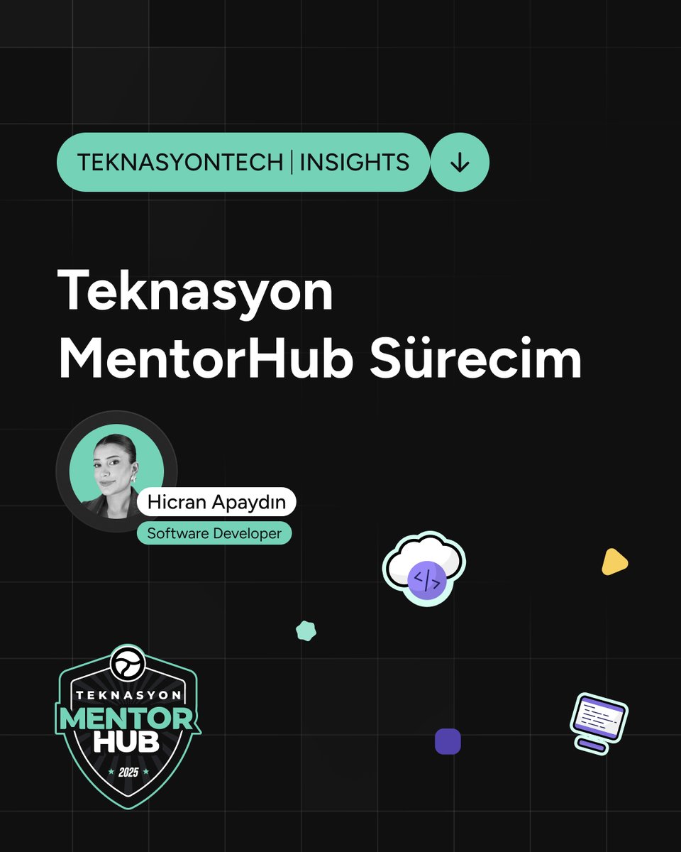 Mentörlüğü etkili kılan, yalnızca rehberlik değil; gelişimi besleyen ve paylaşılan deneyimlerdir. Hicran Apaydın’ın MentorHub yolculuğunu okumak için linke tıklayabilirsiniz. 👉 engineering.teknasyon.com/teknasyon-ment…
.
EN: What makes mentorship truly impactful?
Not just guidance, but shared