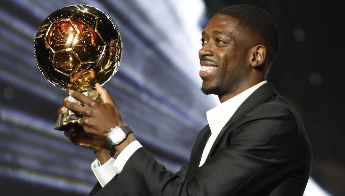 Ousmane Dembélé, un sacré français en or ! 🇫🇷⚽️🏆
#BallonDor #Dembele #FranceFootball #PSG