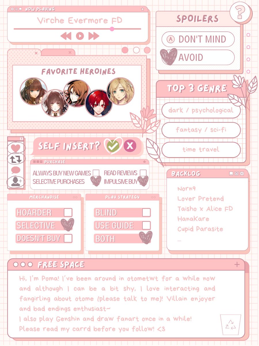 pomacusk's tweet image. updated my #otometwtintro after a year~ ✨

よろしくお願いしまーす！ 

carrd → pomacusk.carrd.co

#otometwt