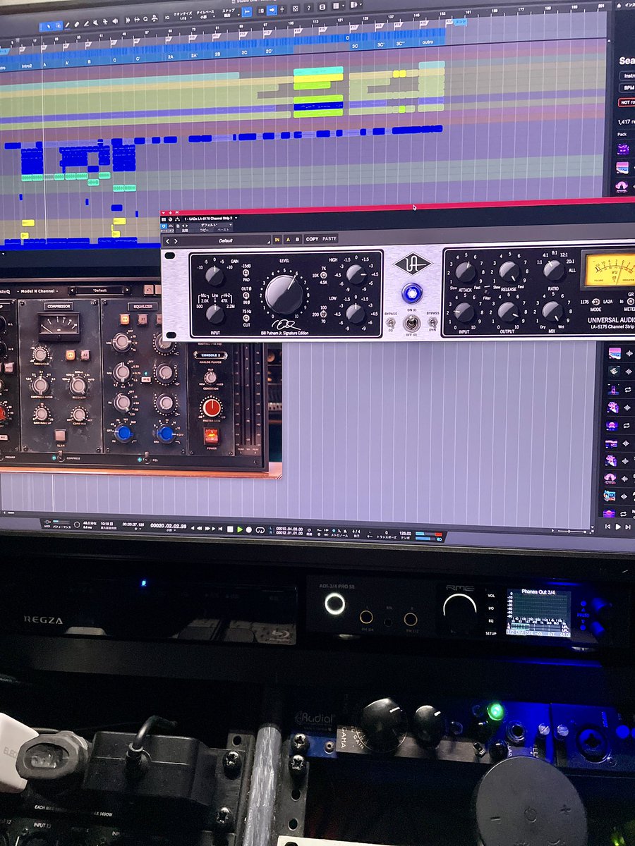 なんだかんだ言って一番使うチャンストModel N ChannelとUAD LA-6176かも？