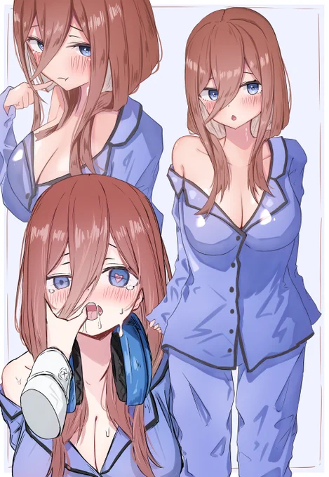 三玖パジャマ! #五等分の花嫁 #中野三玖
