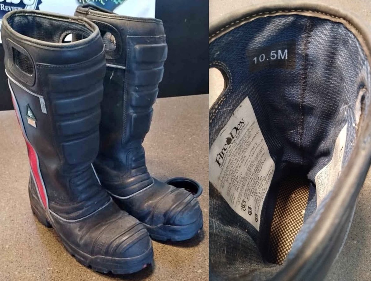 FireBootJoe's tweet image. The inside of a fireman's boots always smell very strong.

It's the smell of long hot days and hard work.