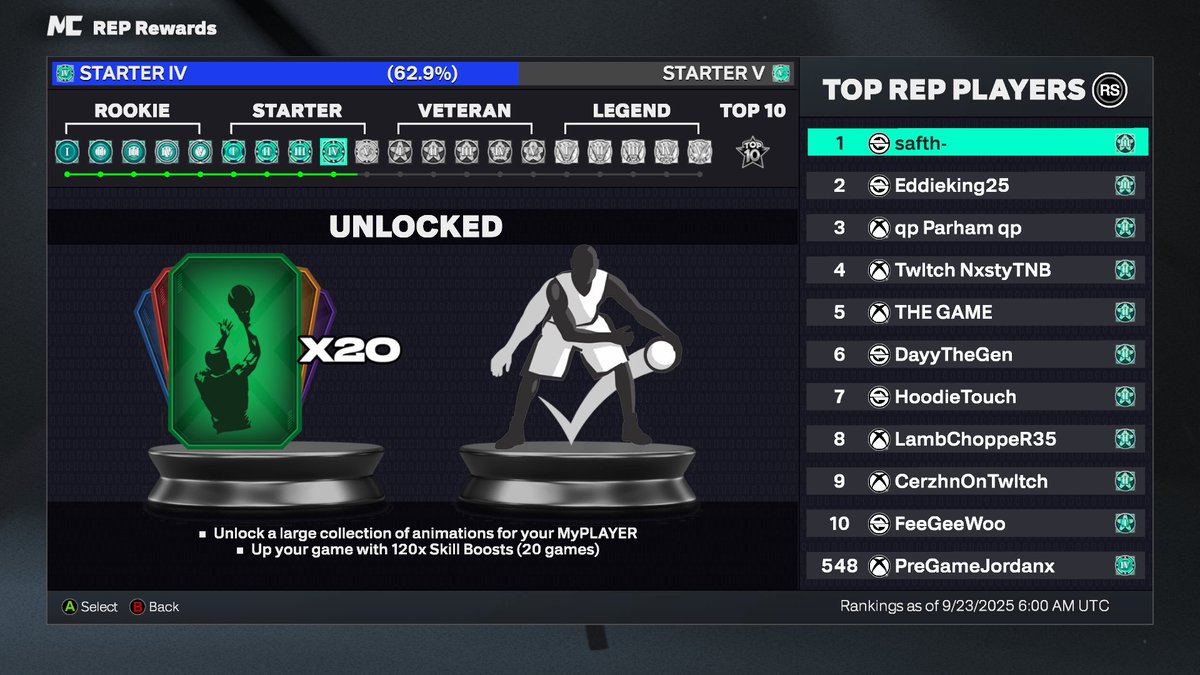 SS4 63% 

12 builds 
Legend rebirth 
7/9 build specialization 
Ranked 31st ga 548 world wide
Owner Level 30 crew  

‼️ for sale ‼️ dm