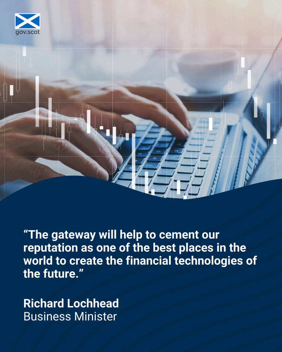scotgoveconomy's tweet image. During #NationalInnovationWeek, Business Minister @RichardLochhead launched an initiative to help financial technology companies expand.
The North America Fintech Gateway will provide businesses with advice to secure investments and export products.
➡️scottish-enterprise-mediacentre.com/news/fintech-s…