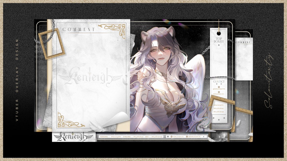 ˚ ˗ˏˋ  Vtuber graphic design  ˊˎ˗ ˚

The overlay design for Kenleigh, I hope everyone likes it!

#VTuberAssets #Vtuber #VtuberTH #Kenleighftr