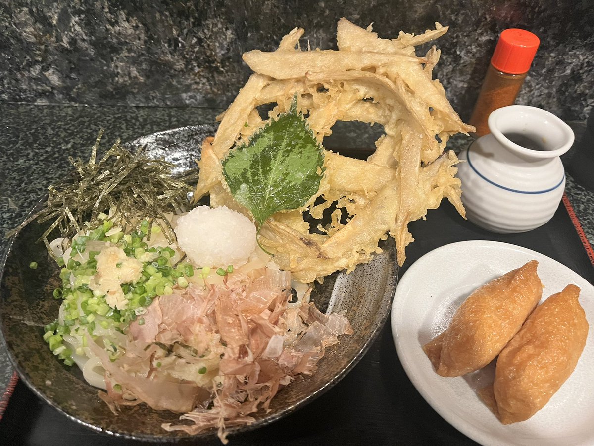 TCのお昼いつも下のまぜそばで飽きちゃってたから探してみたら、美味しいうどん屋を発見出来ました。ごぼ天美味かった。今度は野菜天にします。

#大地のうどん