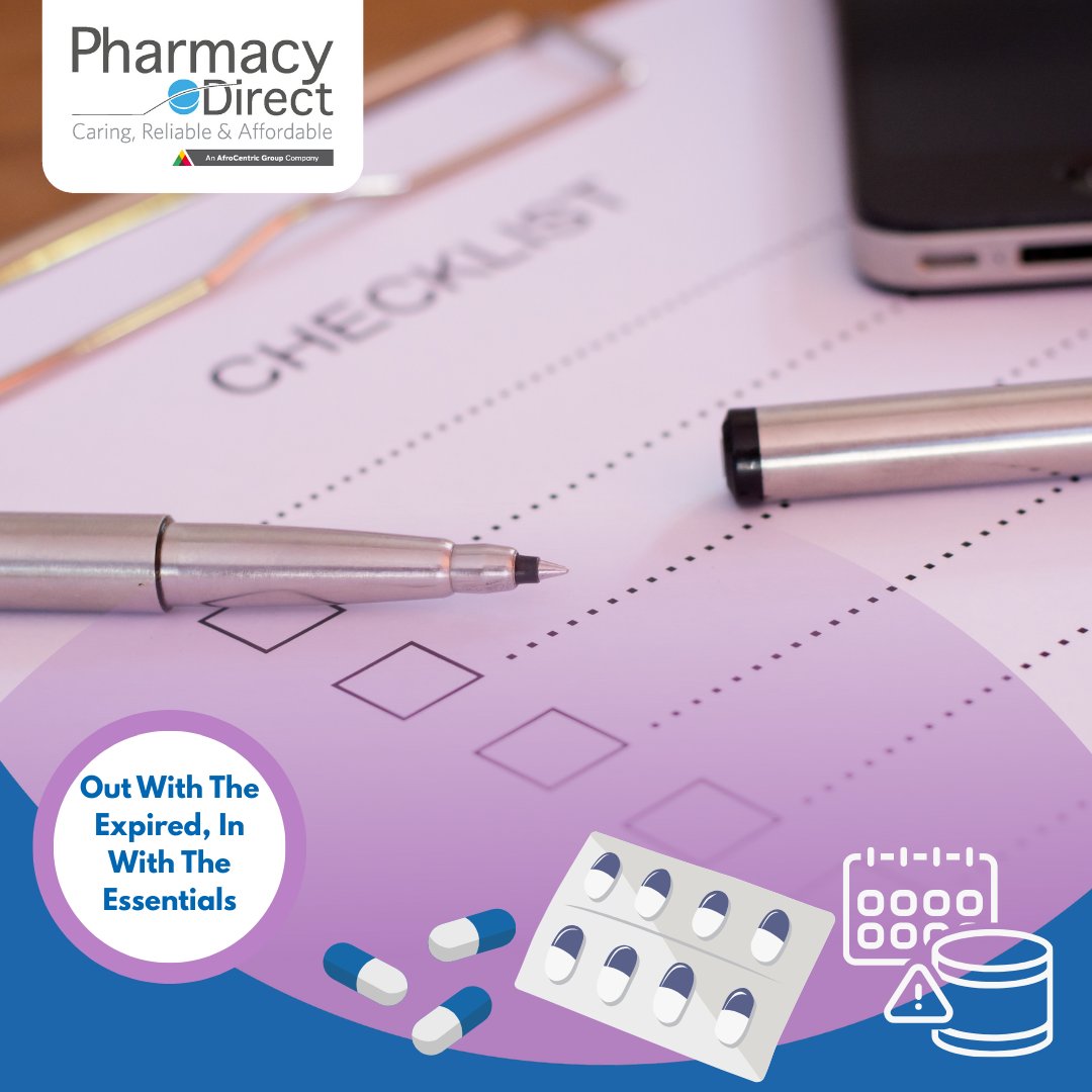 PDSouthAfrica's tweet image. Spring Clean Your Medicine Cabinet!
Expired meds? Missing essentials? Let’s fix that today.
✅ Check expiry dates
✅ Restock your chronic meds before they run low
✅ Add seasonal must-haves: allergy relief, moisturisers, SPF
#SpringReset #ChronicCare #PharmacyDirect