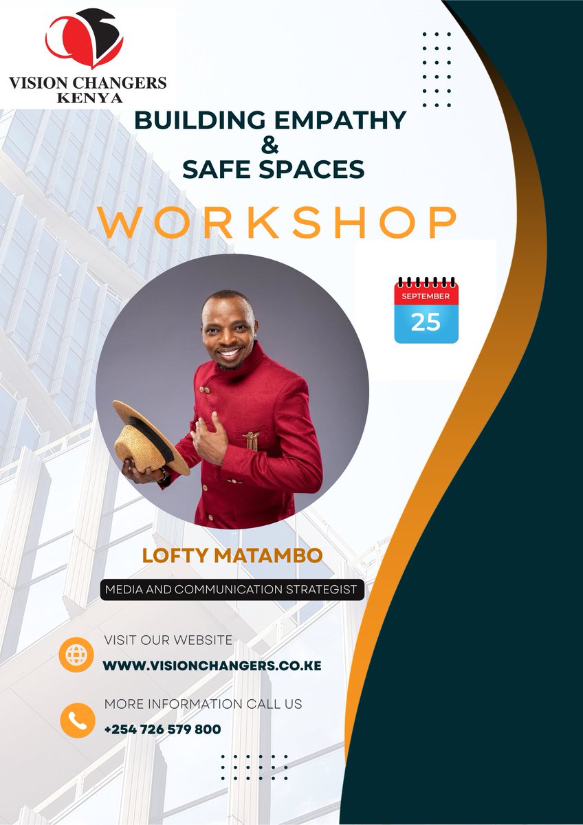 ChangersKenya's tweet photo. 🚫 Bullying has no place in our communities.

On Sept 25, join us for an Anti-Bullying &amp; Empowerment Workshop with Lofty Matambo, creating empathy &amp; safe spaces for at-risk youth. 

#BuildingEmpathy #SafeSpaces #YouthEmpowerment #AntiBullying #UnitedBySports #VCK https://t.co/U5NCUxpwAx