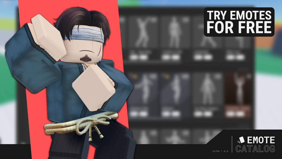 ProCrow3's tweet image. Emote Catalog (Alpha 1.0.0) is released for desktop!
Try out and shop for over 80+ emotes from over 36 players and communities!
(More info in replies)
#RobloxDev #robloxanimation
