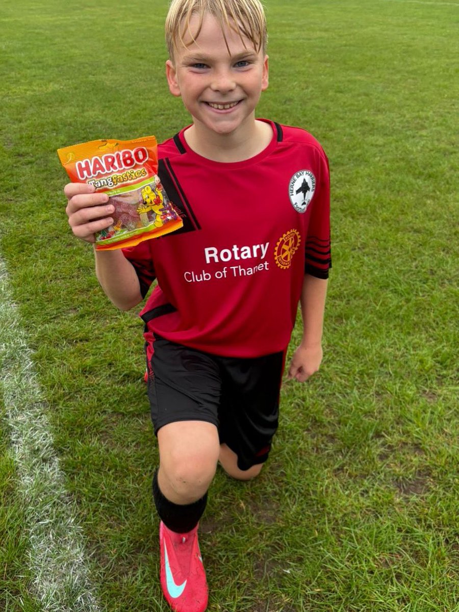 Harriers U11Juniors against Margate Man of the match and hat trick hero Leon Whyllie Hanna