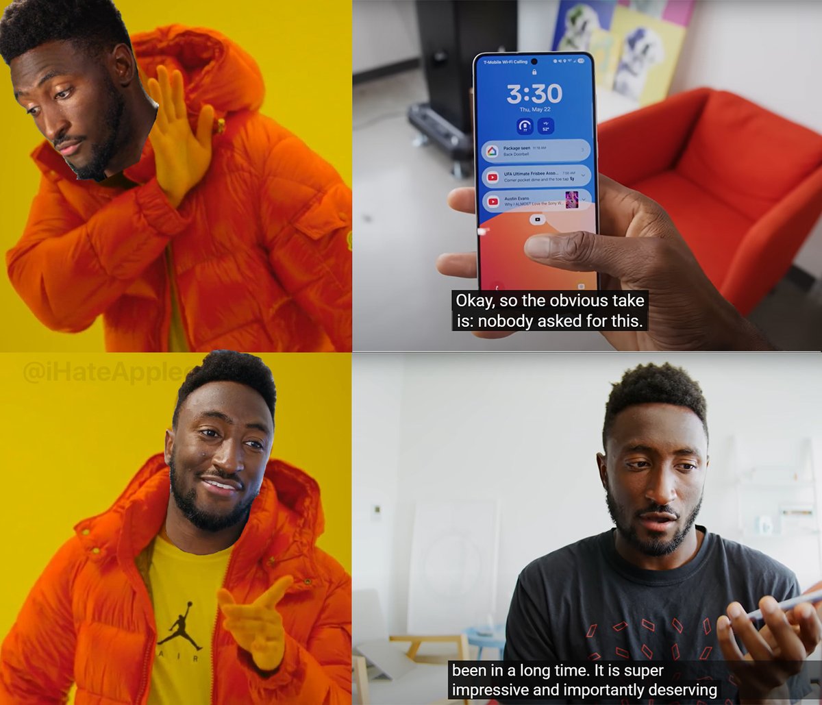 iHateApplee's tweet image. Looks like @MKBHD is back to his bias ways.
The Samsung 25 Edge: Who asked for this?
Apple iPhone air: Super impressive.