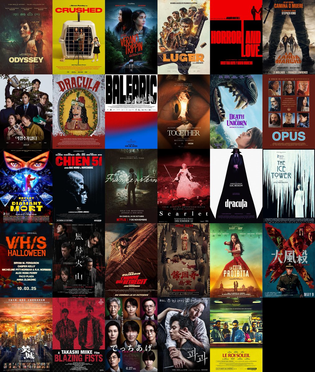[#SITGES2025] Película de clausura, premios, famosetes y todas las películas confirmadas.

➡️ baldovi.net/sitges-2025-pe…

#Opus #LaLargaMarcha #Together #Dracula #HorrorAndLove #Crushed #Luger #Odyssey #Balearic #Frankenstein #DeathofaUnicorn #TheIceTower #Chien51 #BlazingFists