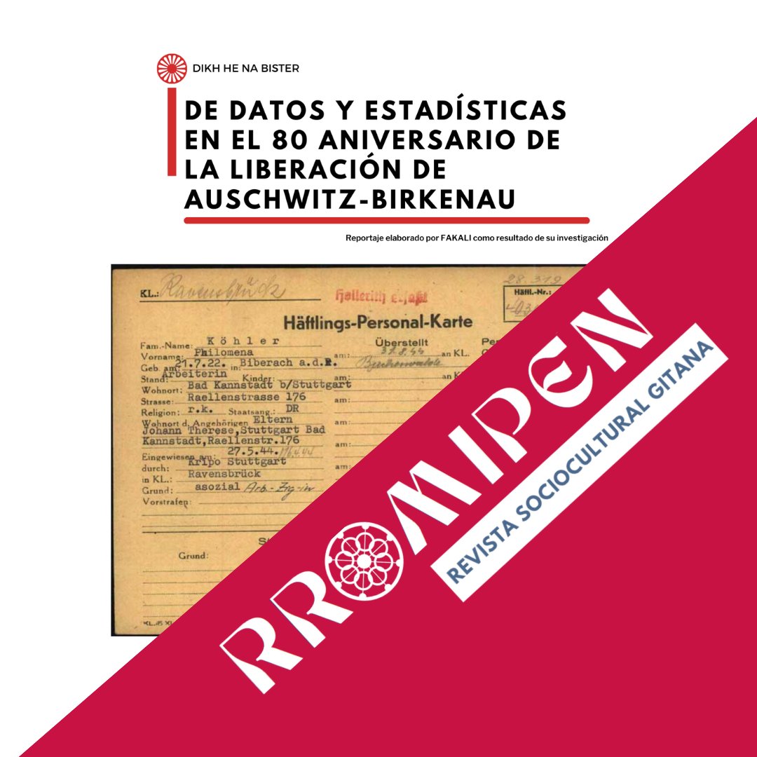FAKALI (@fakaligitanas) on Twitter photo ✨ Lee el último número de Rromipen, la revista sociocultural gitana digital de FAKALI 👉🏾 fakali.org/rromipen/
📖 Próximo número con “Firmas a compás” abierto a todas las voces (máx. 2.000 caracteres) ✍️ enviad a comunicacion@fakali.org 💜 ✨ Lee el último número de Rromipen, la revista sociocultural gitana digital de FAKALI 👉🏾 fakali.org/rromipen/
📖 Próximo número con “Firmas a compás” abierto a todas las voces (máx. 2.000 caracteres) ✍️ enviad a comunicacion@fakali.org 💜