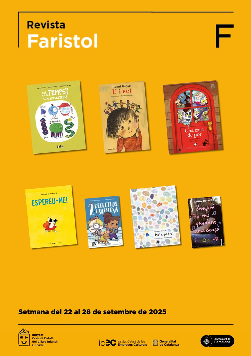 En plena setmana de la gran festa del llibre en català, a <a href="/LaSetmana/">La Setmana</a>, les crítiques de Faristol ens mostren un panorama de la LIJ catalana d'allò més reeixit.

Avui, 4 obres amb la màxima puntuació, una d'elles d'autoria catalana i 3 traduccions imprescindibles.

Passegeu-vos-hi!