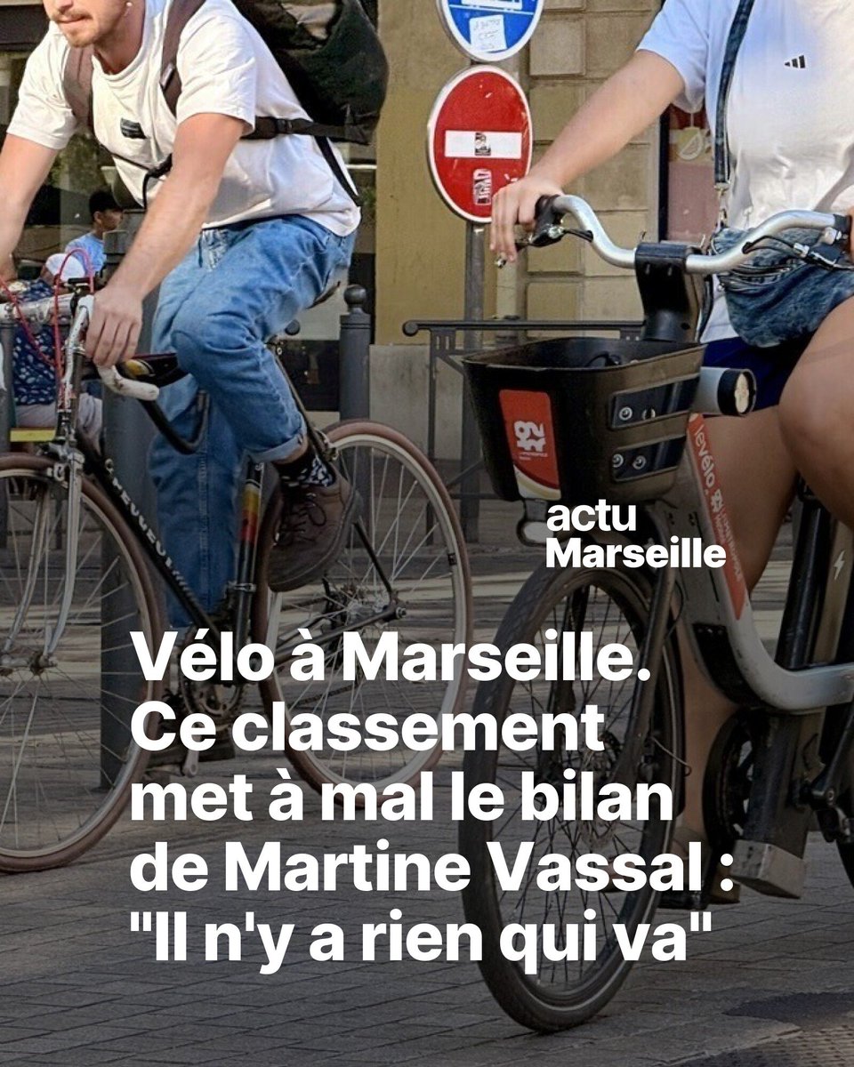 🚲 Vélo à Marseille. Ce classement met à mal le bilan de Martine Vassal : "Il n'y a rien qui va" 👉 l.actu.fr/pMRm
#Marseille #velo