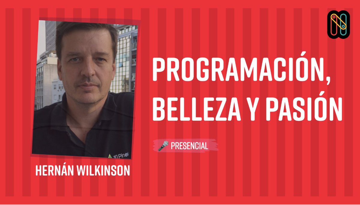 HernanWilkinson's tweet image. Los espero este viernes 26, 10 AM en #Nerdearla
Voy a tocar nuevamente por qué es importante la pasión en lo que hacemos y cómo junto a la belleza de nuestros programas impactan en nuestra felicidad como desarrolladores.
¡Los espero!
(Presencial y online)
nerdear.la/agenda/program…