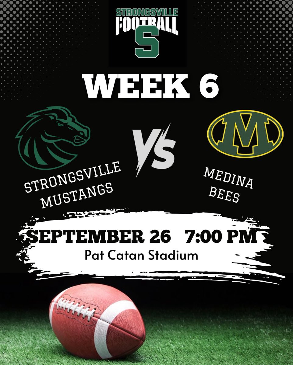 Week 6, Come Join us at Pat Catan Stadium!!!