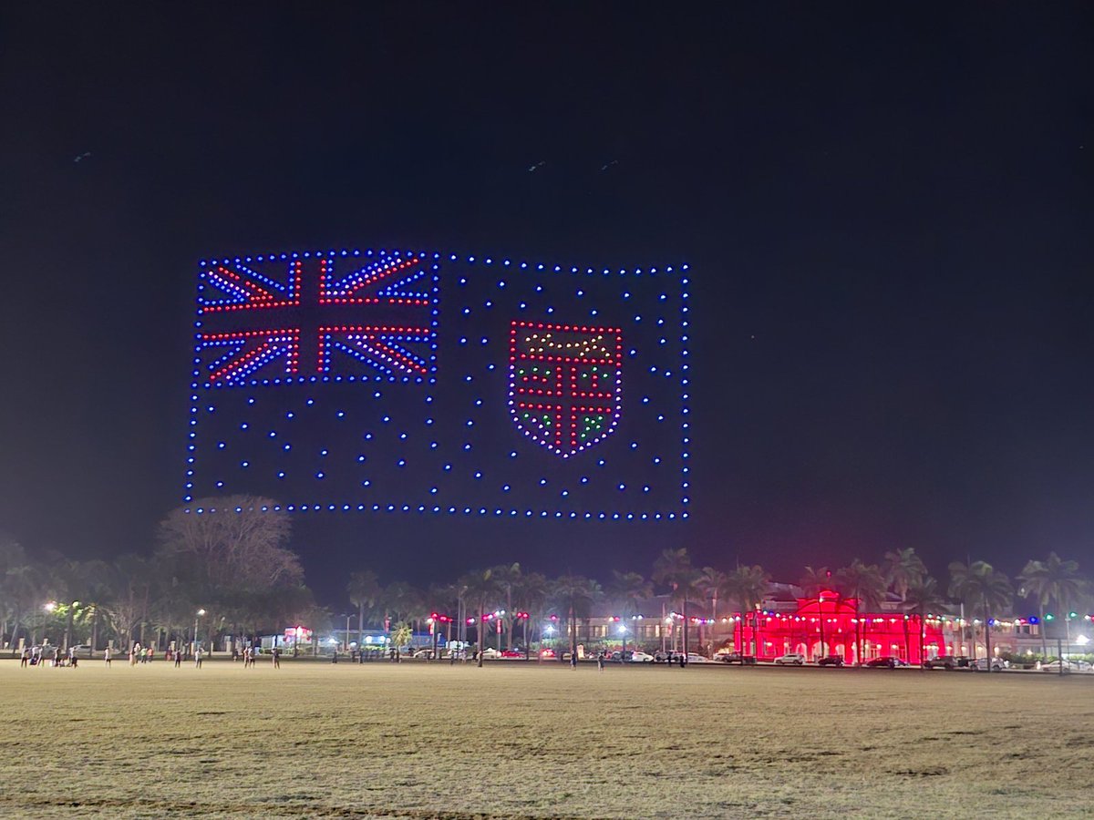 Sneak peek of the drone show - Albert Park, Saturday, 7pm!