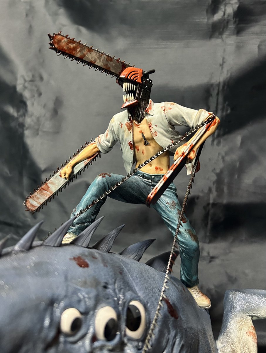 リペイント☆チェンソーマン 一番くじ ラストワン賞 ビーム デンジ フィギュア ラストワン賞「チェンソーマン＆ビーム フィギュア MEGAIMPACT