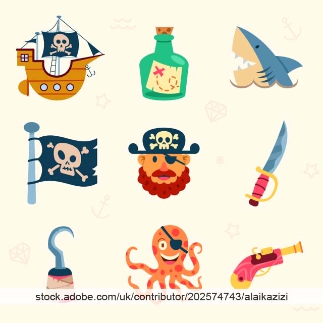 alaikazizi's tweet image. #pattern #seamlesspattern #adobestock #pirate #sea #ocean