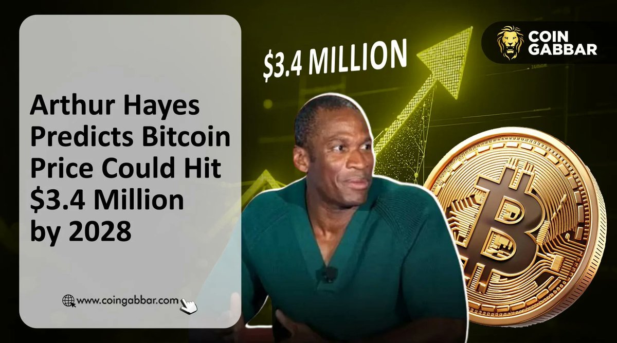 coin_gabbar_'s tweet image. Arthur Hayes Predict @Bitcoin Price Could Hit $3.4 Million by 2028 ✨

👉Read more - coingabbar.com/en/price-predi… 

#CoinGabbar #Prediction #Priceprediction #Bitcoin #Predict #CryptoCommunity #CryptoTrading #updates